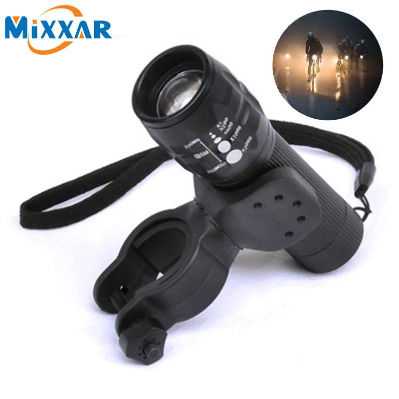 Powerful Waterproof Led Bicycle Light Bike Self Defense Tactical Flashlight Bike Diving Camping Hunting Lights Lamp Lanternas