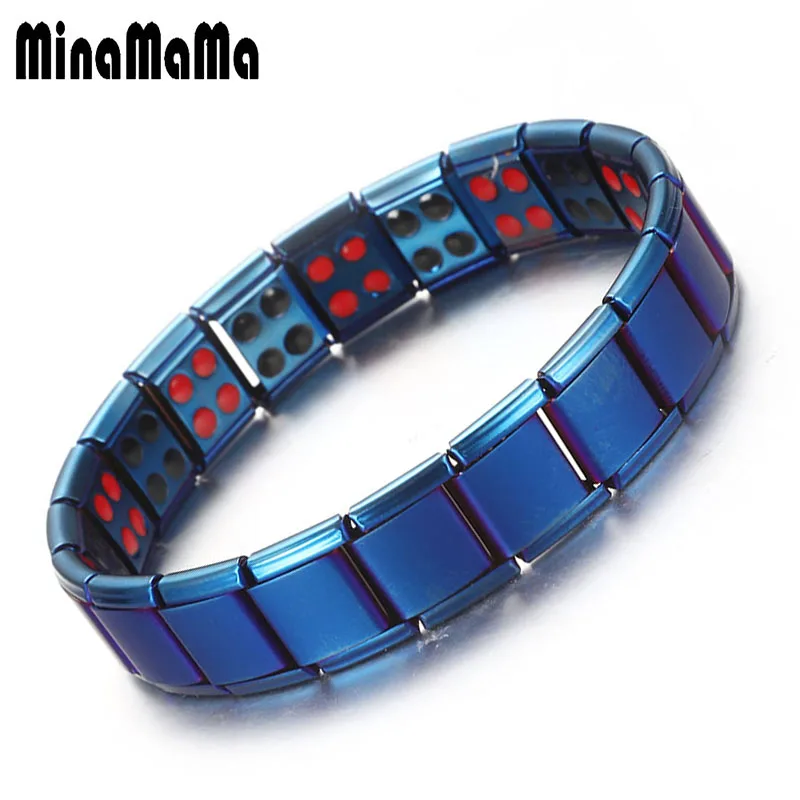 Tourmaline Energy Balance Bracelet Stainless Steel Elastic Magnetic Bracelets For Women Power Healthy Medical Bracelet Jewelry