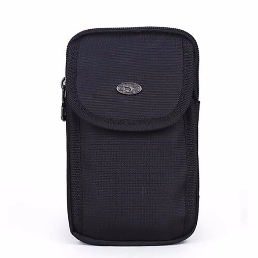 

Men Oxford 6Inch Cell/Mobile Phone Case Cover Fanny Pack Waist Bag Multi-function Arm Band Pouch Messenger Shoulder Hip Bag