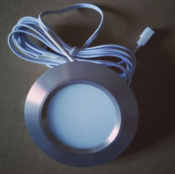 3W LED Under Cabinet Lights LED Lamp 12V 3W Connecting Round Cabinet Light Surface Mounted Downlights LED Puck Lights