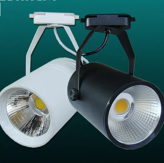 High Power LED Track Light 30W COB Rail Light LED Spotlight Equal to 300w Halogen Lamp AC85-265V Free shipping