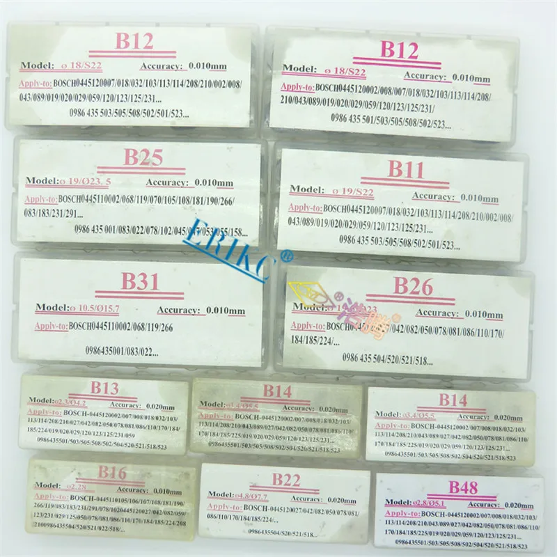 Erikc B11 B12 B13 B14 B16 B22 B25 B26 B31 B48 B15 B37 B48 Adjustment Washer Shims Assy for Cri and Crin Fuel Injectors