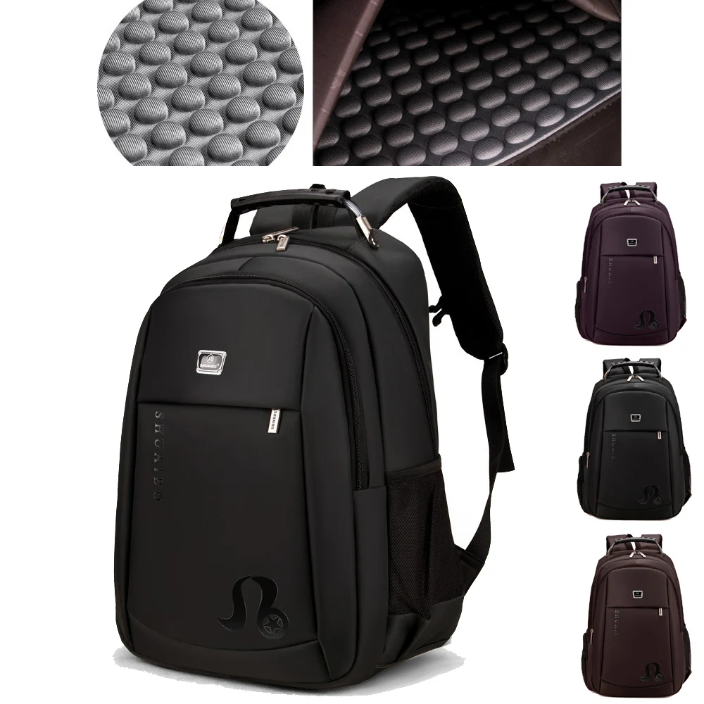 Reinforcing handle 15 15.6 Inch Shockproof  Waterproof Nylon Laptop Notebook Backpack Bags Case Backpack for Business Men Women