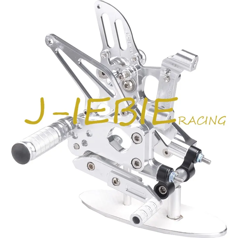 CNC Racing Rearset Adjustable Rear Sets Foot pegs Fit For Ducati 899 959 1199 1299 Panigale 2012 2013 2014 2015 2016 SILVER