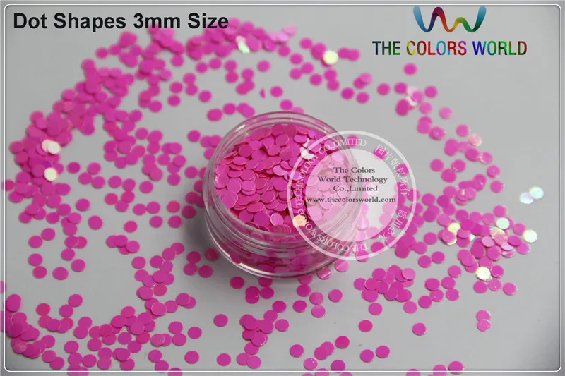 

RI-11 Pearlescent Iridescent Rose Carmine Colors dot shapes confetti spangles glitter for or other DIY decoration 1pack=50g