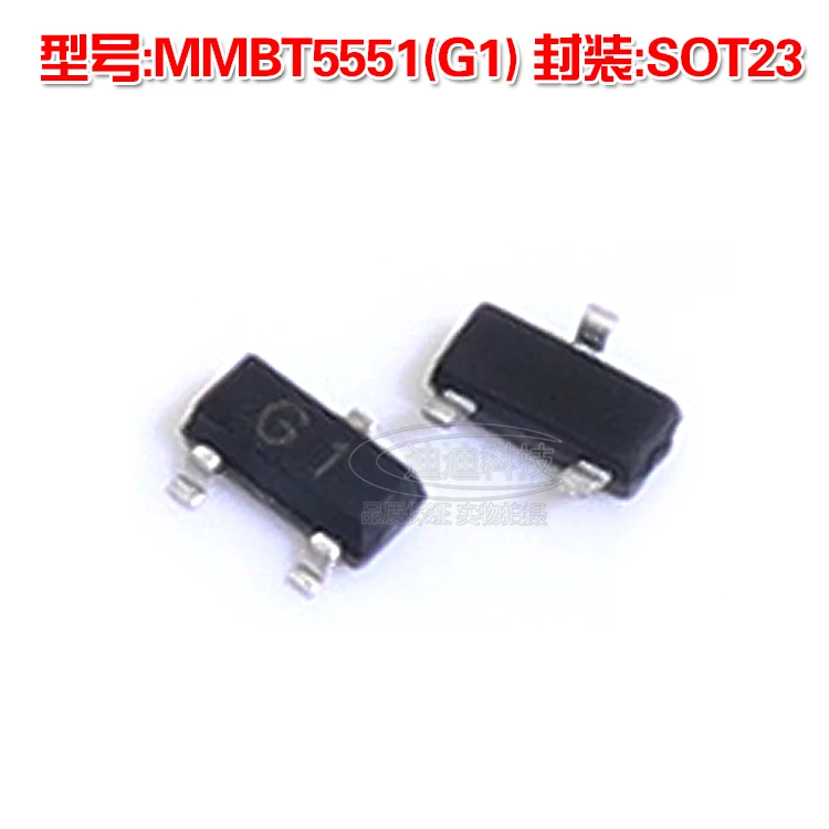 New MMBT5551 SOT-23 Silk Screen G1 PNP Power Transistor 2N5551 0.6A 180V