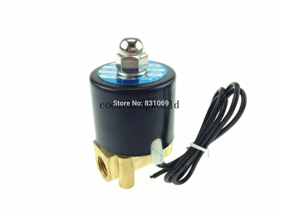 

1piece 110VAC 1/4" Electric Solenoid Valve Water Air N/C NC Normal Close