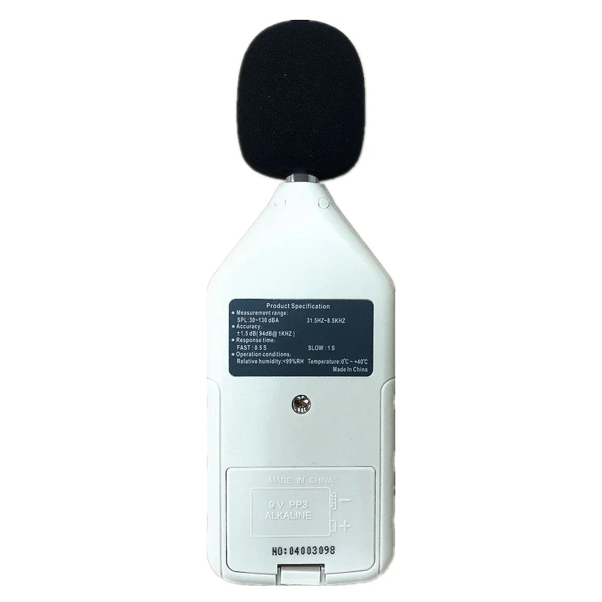 Digital Sound Level Tester Decibel DB Meter Smart Sensor AR814 Measuring Range 30~130dB Noise Level Meter