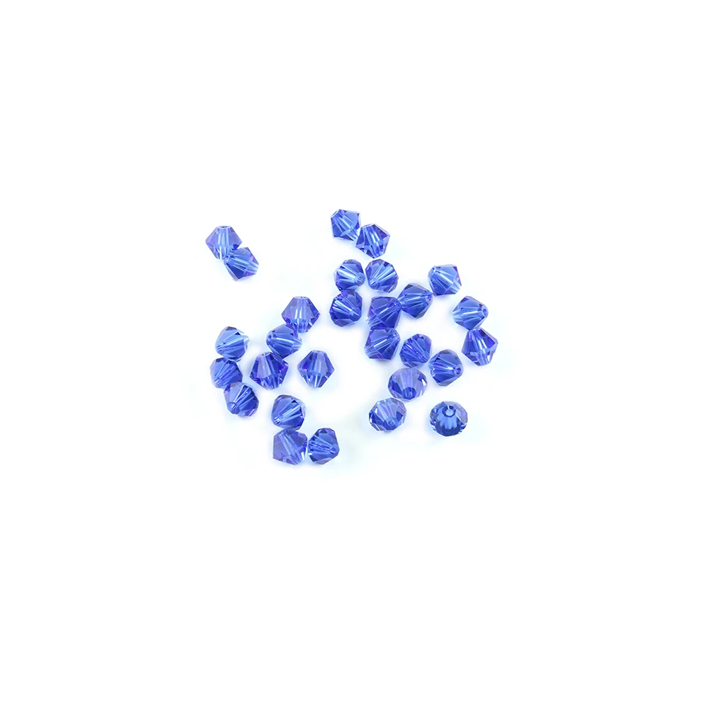 

Blue Color Loose Glass Bicone Beads 1440pcs 3mm/4mm Faceted Spacer Crystal Beads for Jewelry Making