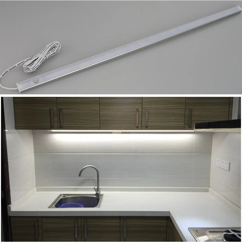 

LED Motion Sensor Under Cabinet Light 12V LEDs Strip Kitchen Lights Bedroom Lamp In The Closet Wardrobe Lamps Cupboard Lighting