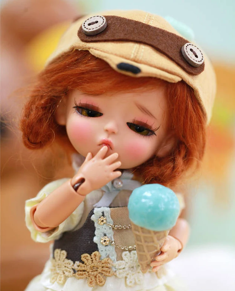 

GaoshunBJD 1/8 Half sleeping G.Belle Yellow doll resin body mold fashion cute birthday gift