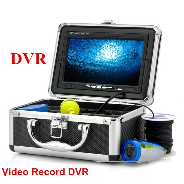 7 inch LCD Underwater Video Camera System DVR Fish Finder with 12Pcs Led Light 1000TVL Fishing Camera 15m Cable