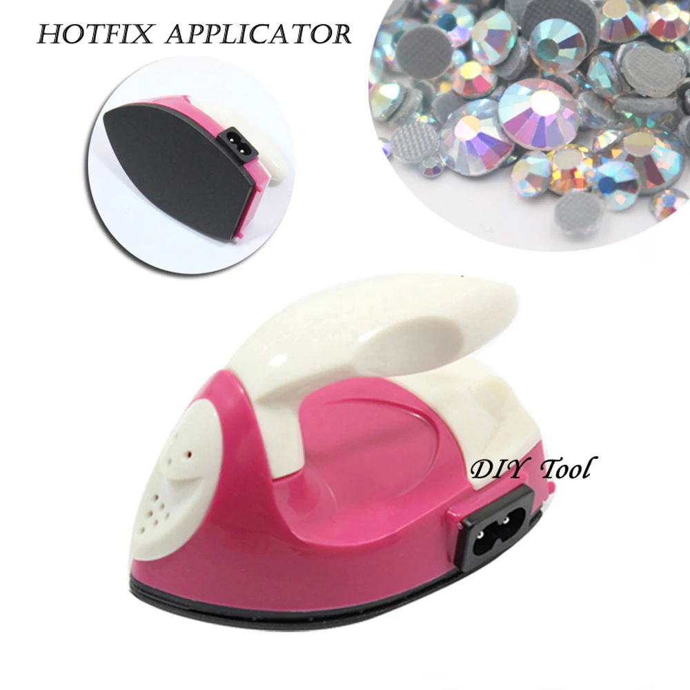 Fast Heated Hotfix Rhinestone Applicator Iron-on Wand Heat-fix Tool Electric Iron/ Gun Hot Fix Rhinestones Glass Diamond