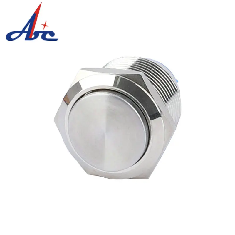 

19mm Push Button High flush Non-Illuminated Self-locking ON-OFF Finger Press Latching Push Button Switch