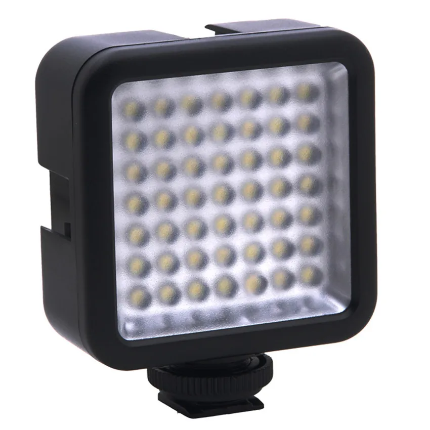 Mini On Camera LED Video Light Interlock Camcorder Panel Lamp Dimmable Photography Lighting for Canon Nikon Sony Pentax DSLR