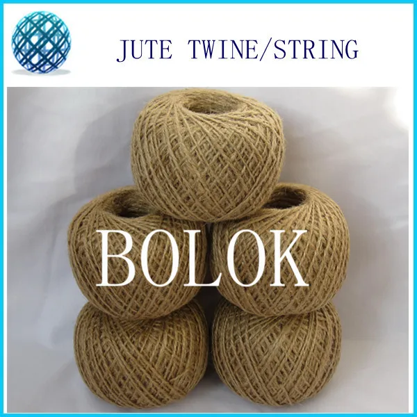 free shipping 10pcs/lot DIY Natural jute twine (1.5-2mm)110yards/ball (2 ply twisted) raw  jute string, DIY Jute cords