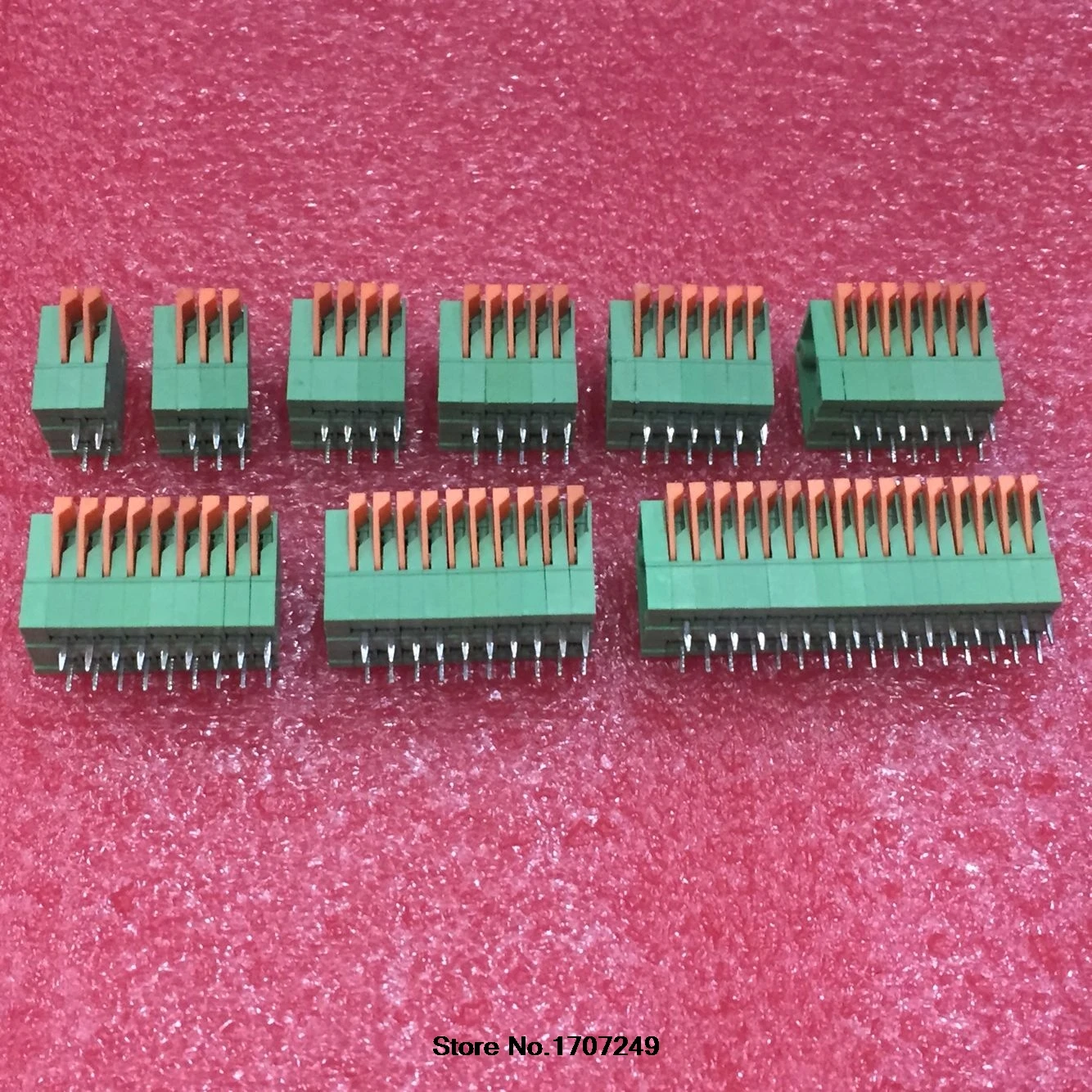 

50PCS KF141V-2.54 KF141V 2P/3P/4P/5P/6P/7P-20P Can be spliced terminals 2.54mm Pitch Straight PCB Spring Teminal Block Connector