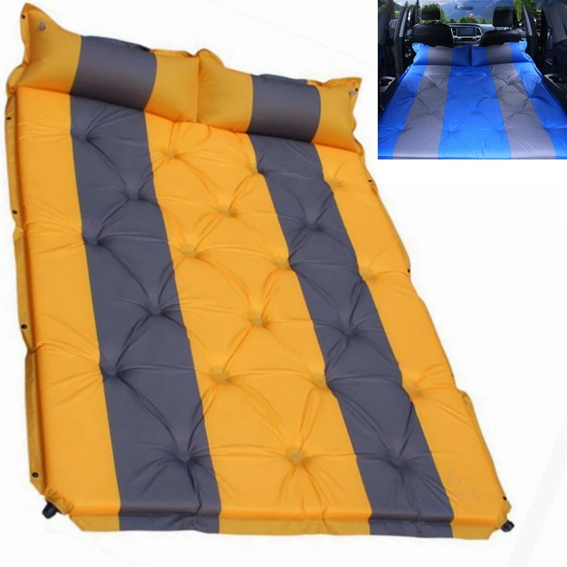 Outdoor Camping Inflatable Tent Mat Mummy Pads With Pillow Air Mattress Utralight camping mat car travel bed Moisture-proof pad