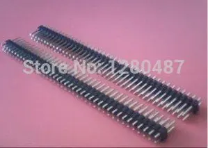 

HAILANGNIAO 20pcs 2.54mm 2x40 Pin Male Double Row Pin Header Strip