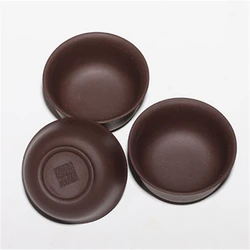 3pcs. 40cc tea cup Upscale authentic yixing zisha handmade cup of tea hand carved cup real yixing zisha purple clay tea cups