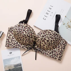 2019 New Adjusted Lingerie Bras Leopard Sexy Women BH Bra Push Up Wire Free Girl Women Brassiere soutien-gorge