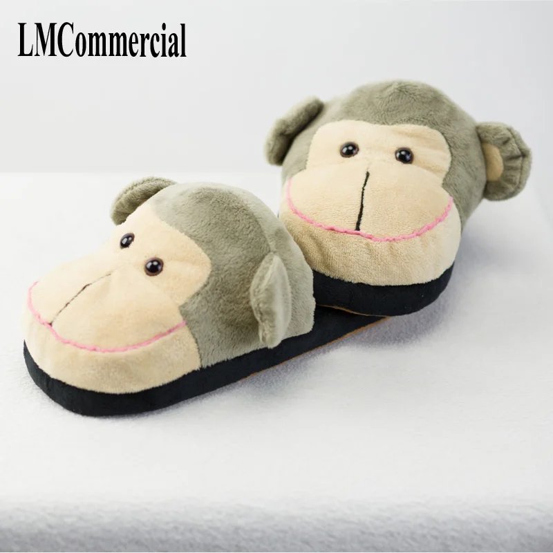 Monkey Cotton Plush Special Indoor Soft Shoes Men&Women Slippers Custom Slipper Cottoon Slipper Floor Lovers Shoes Winter Warm