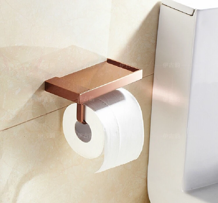 New arrival Toilet Paper Holder,Roll Holder,Tissue Holder,Solid Brass rose gold Finished-Bathroom Accessories Products