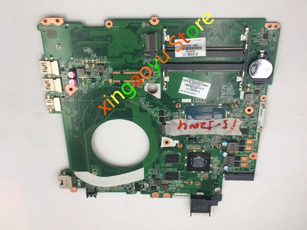 DAY11AMB6E0 794983-001 794983-501 For HP 15T-K 15-K Laptop Motherboard DDR3L  I5-5200U 100% Test OK