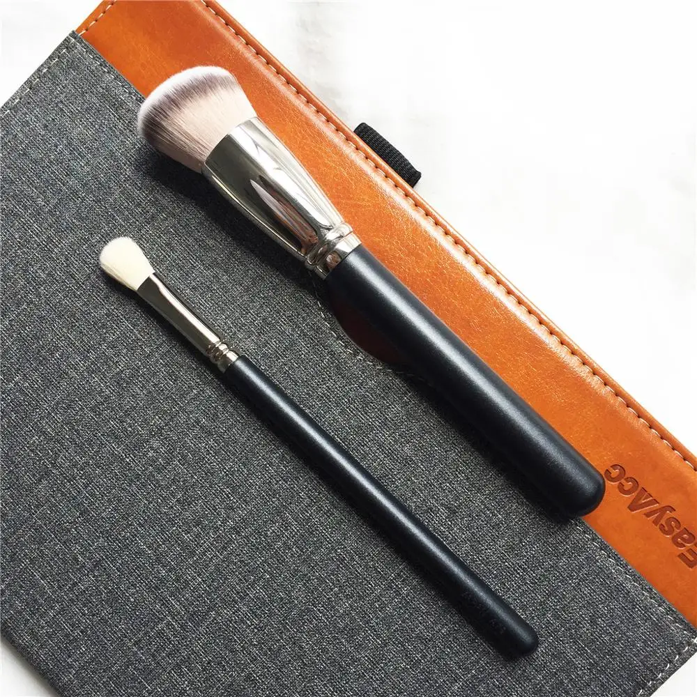 

New Synthetic Rounded Slant Foundation Brush 170 & Synthetic Blending Brush 217s - Must Have Face and Eye Brush