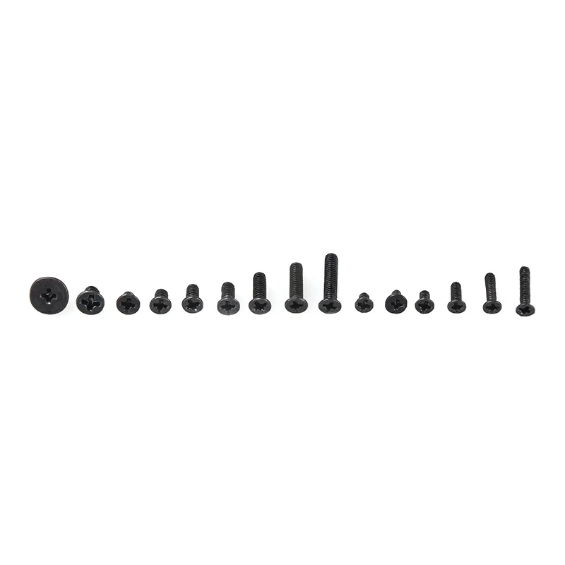 450Pcs Laptop Computer Screws Kit Black Fastener Flat Head Repair Set with Box For IBM For Dell For Lenovo For Samsung