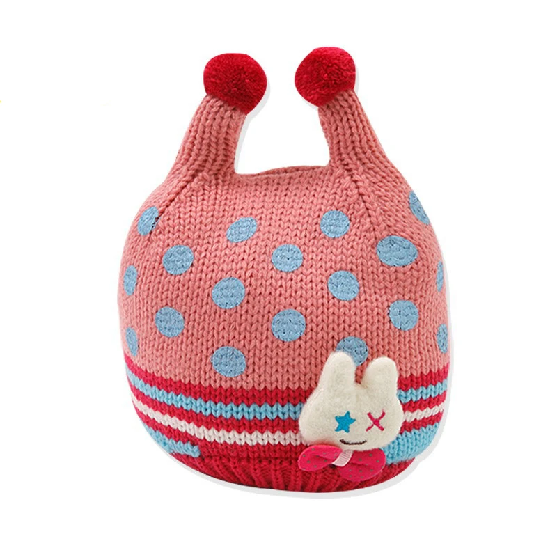 

Baby Hats Cute Pink Rabbit Cap Blocked Shots Cozy Material Suitable 6Months-5 Years Baby Children's Hat Clothing