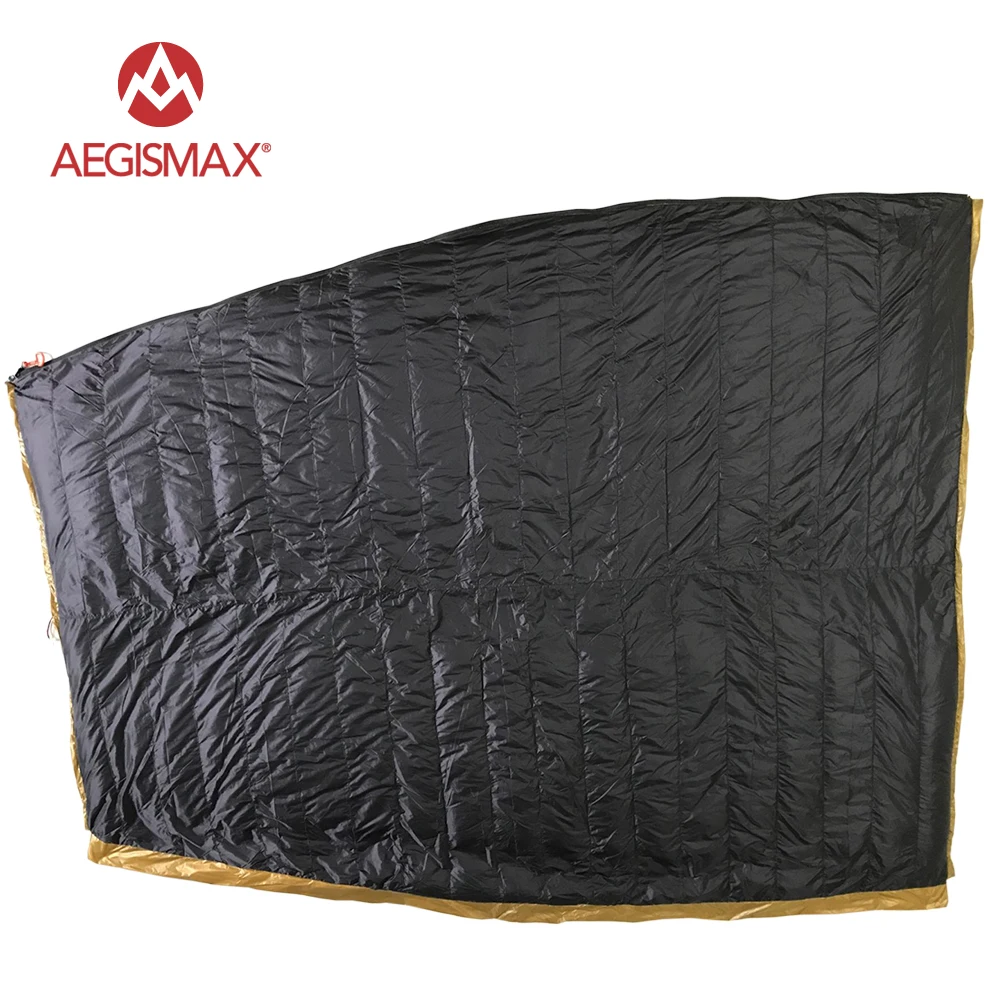 AEGISMAX Outdoor Envelope 95% White Goose Down Sleeping Bag Camping Hiking Equipment FP800 M L