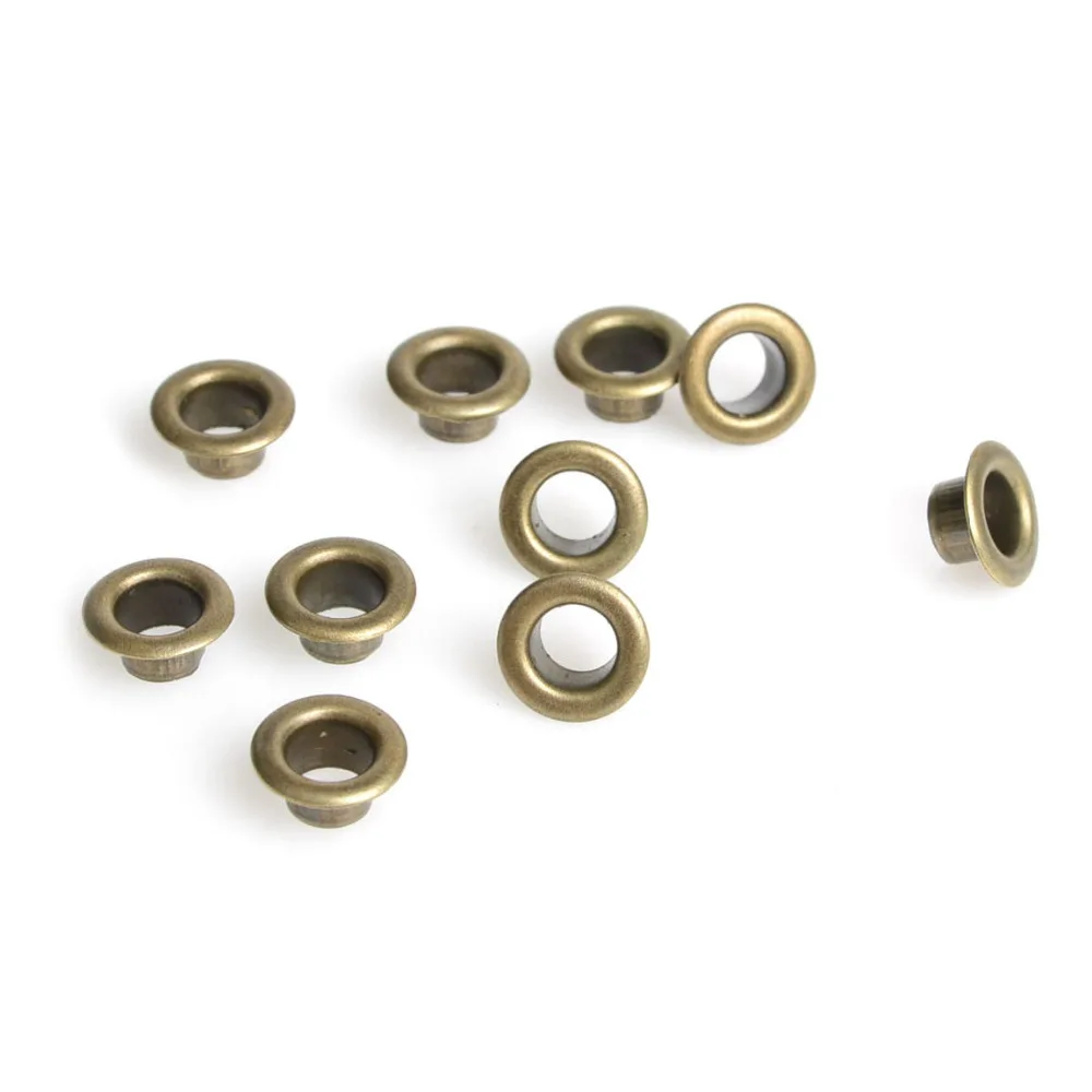 100pcs Antique Bronze Scrapbook Eyelets 5mm Metal eyelets For Scrapbooking garment clothes eyelets oeillets en métal ojales
