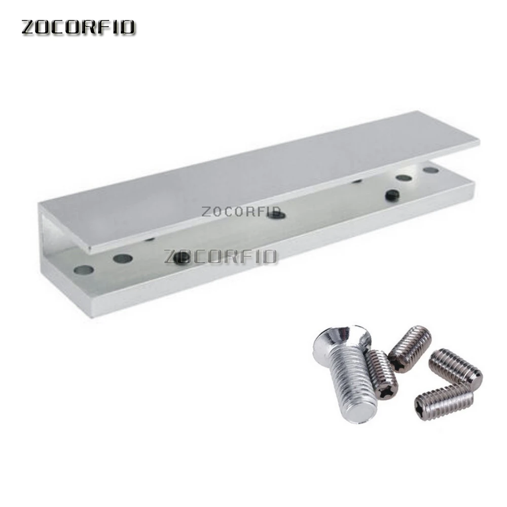 Magnetic lock U shape bracket for  280kg 600lbs frameless glass door Access Control System