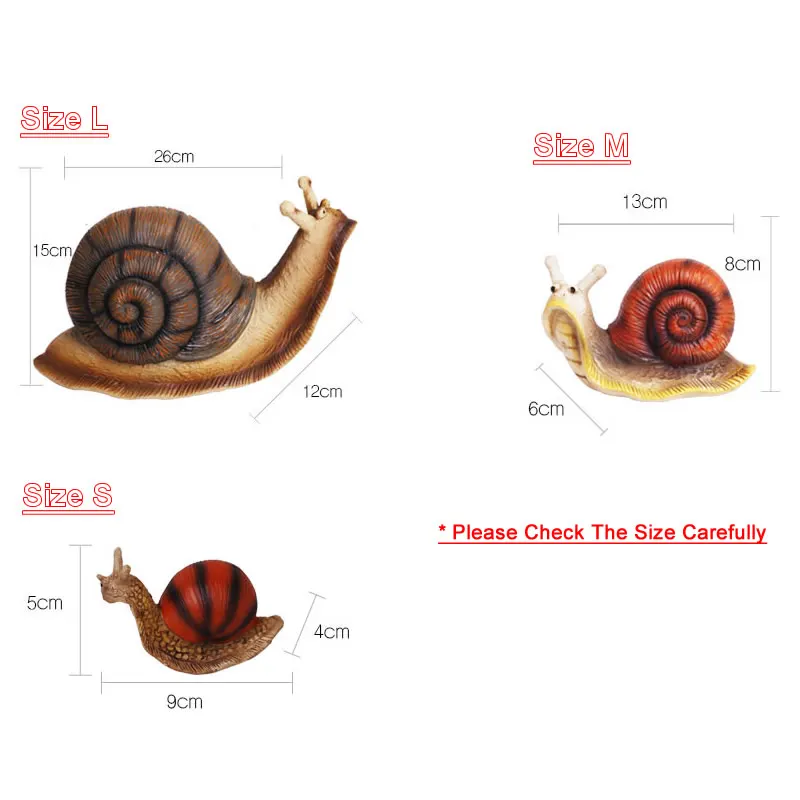 Cute Resin Snail Statue Outdoor Garden Store Bonsai Decorative Animal Sculpture For Home Office Desk Garden Decor Ornament