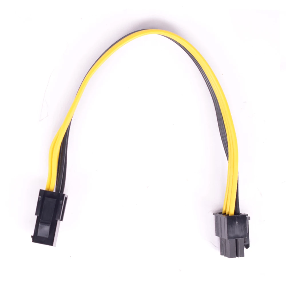 PCI-e 6 pines macho a CPU 4 pines hembra Cable de conversión de energía ATX 12V 4 pines a PCI express 6 pines Cable de alimentación 18AWG