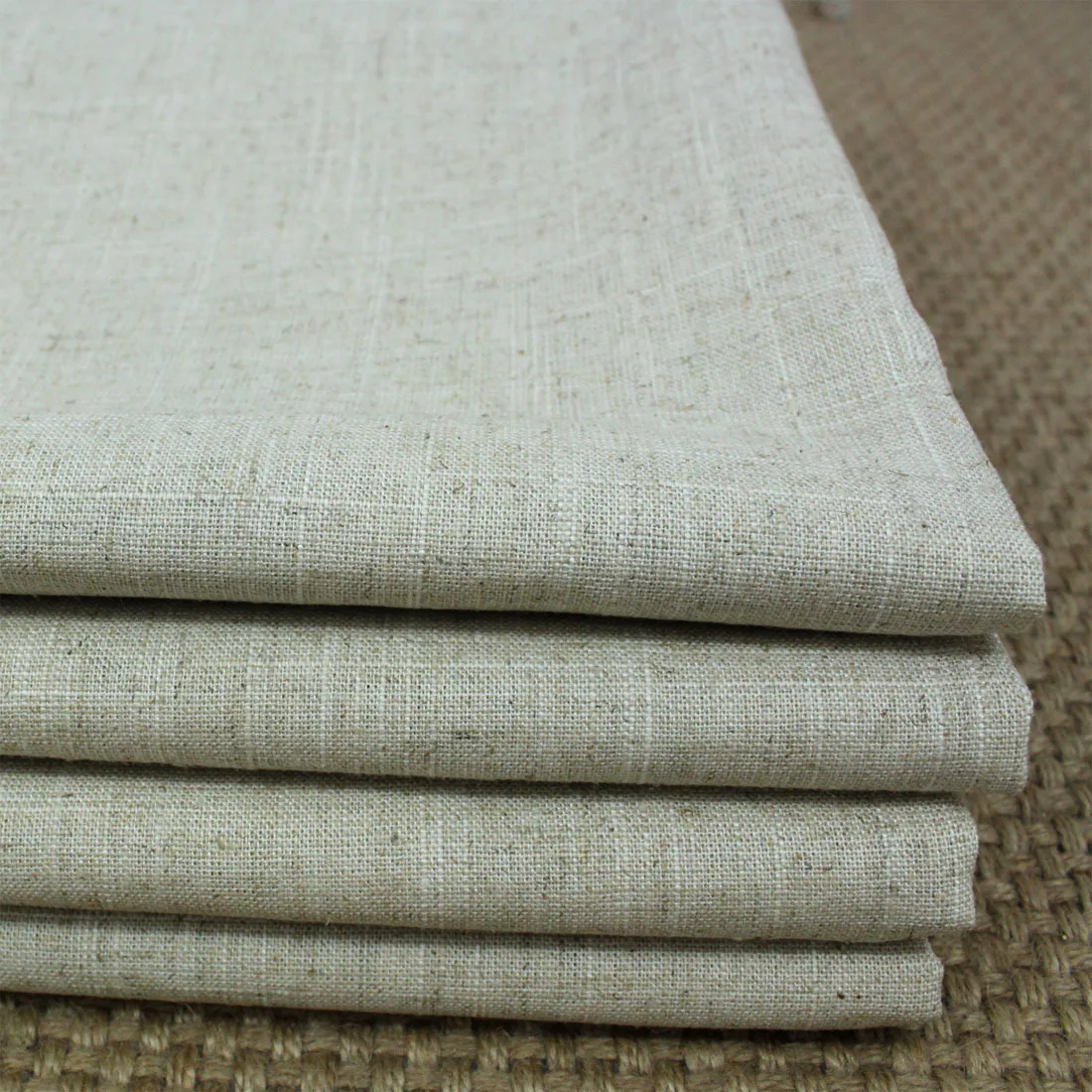 Cotton/Linen Plain Slub Grey Cloth Natural Dyes Free Fabrics for DIY Cushions Oil Painting Handwork Decoration Curtains Textile