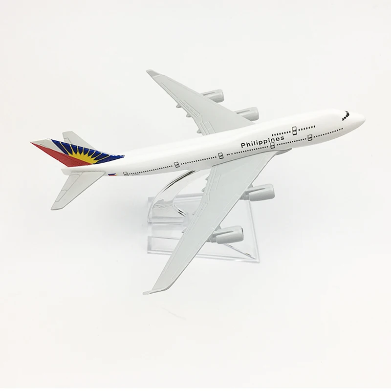 Philippines Airlines Aeroplane model Boeing 747 airplane 16CM Metal alloy diecast 1:400 airplane model toy for children