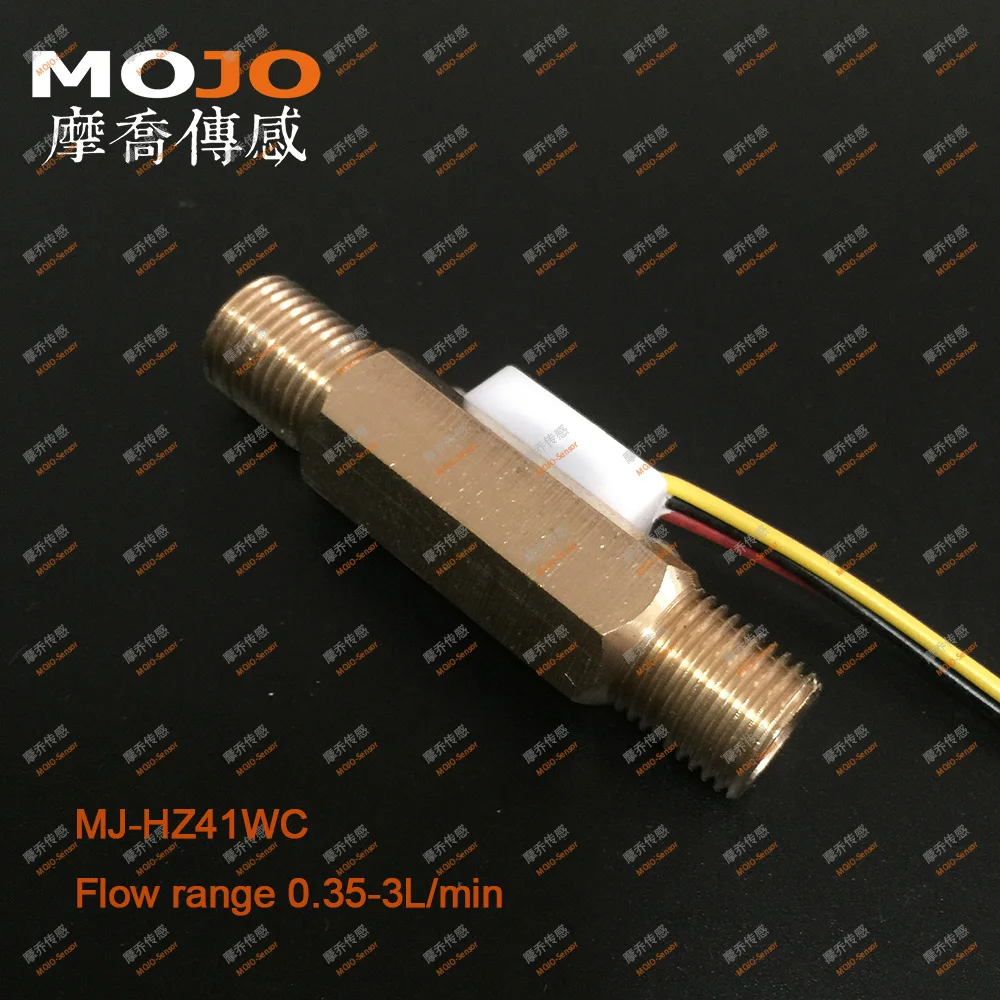 

MJ-HZ41WC(10pcs/lots) Water Hall Sensor Brass Material G1/4'' Diameter 0.35-3L/min