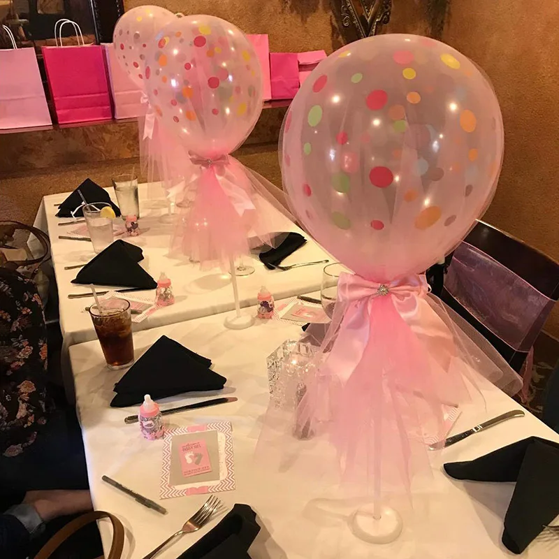 Uchwyt na balon stołowy na dekoracyjne ślubne balony stojak na kolumnę zestaw świeczników dla dzieci dekoracje na przyjęcie urodzinowe kolumna balonowa Baby Shower — zdjęcie 6
