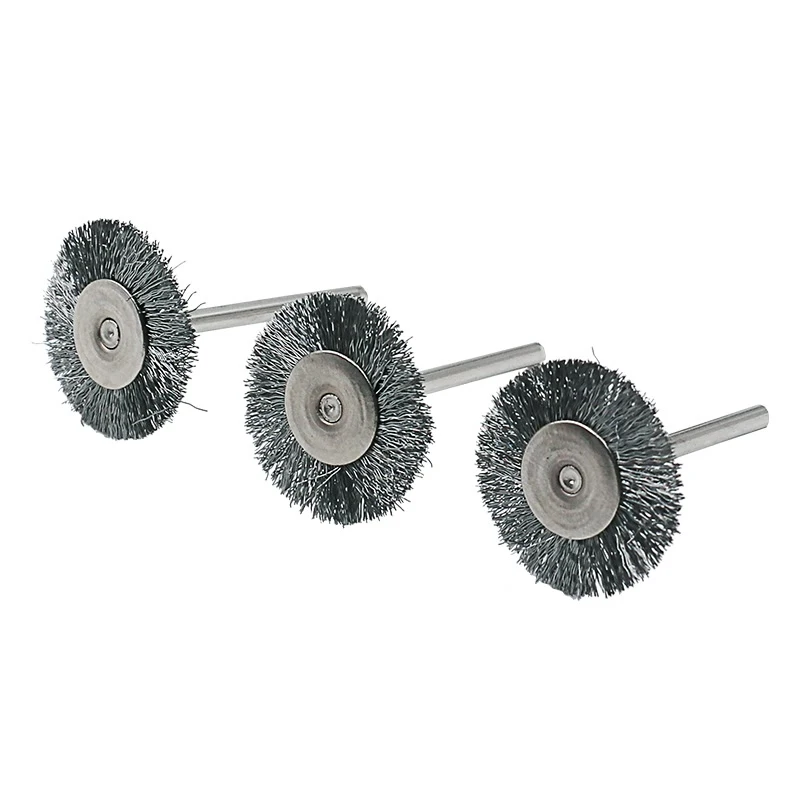 JIGONG 9pcs Steel brush Wire wheel Brushes Die Grinder Rotary Tool Electric Tool for the engraver