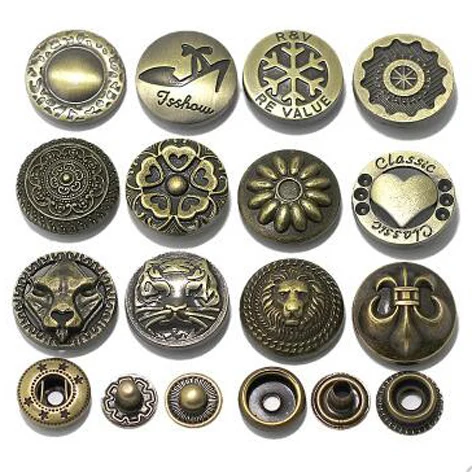 SICODA 5sets 831/201 DIY handmade accessories Metal jeans retro button Decorative buttonss Snaps rivet 20mm