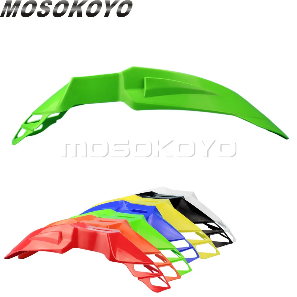 Green Motorcycle Front Fender EVO for Kawasaki KLX KLR KX 110 150 140L 250 450 Dirt Bike Mudguard