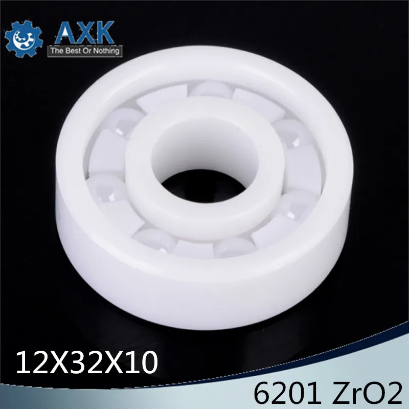 

6201 Full Ceramic Bearing ( 1 PC ) 12*32*10 mm ZrO2 Material 6201CE All Zirconia Ceramic Ball Bearings