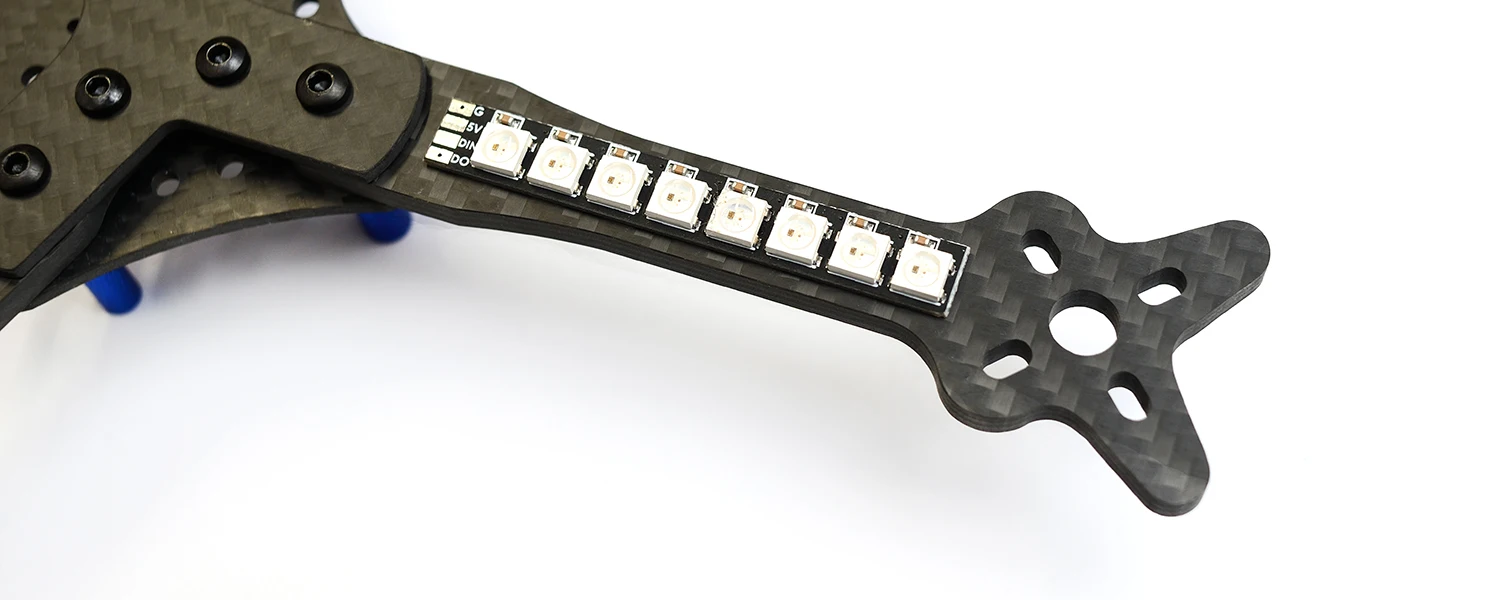 2 pcs MATEKSYS Matek ARM Light LED 2812 LED STRIP SLIM 57*8mm Board for FPV LED Drone ARM Light BetaFlight INAV