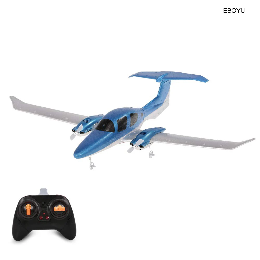 GD006 DA62 RC Airplane 2.4G 2CH Remote Control Diamond Aircraft 550mm Wingspan Foam Hand Throwing Glider Drone DIY Kit for Kids