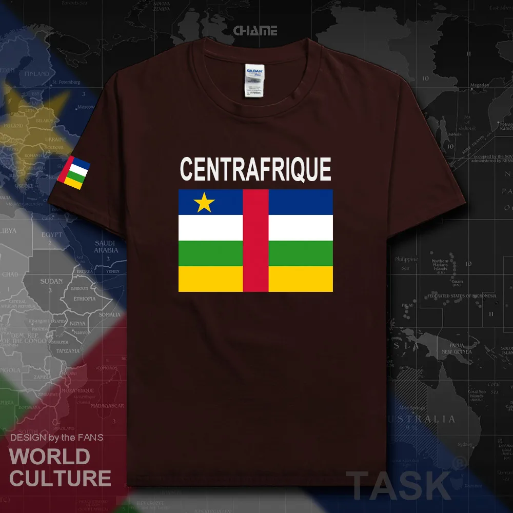 Central African Republic Centrafrique t shirt 2019 jerseys nation team 100% cotton t-shirt clothing flag tees country CA new 02