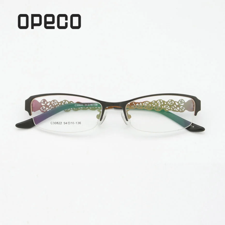 Opeco big sale quality metal classical eyeglasses including prescription lenses eyewear RX recipe frame spectacles #30822