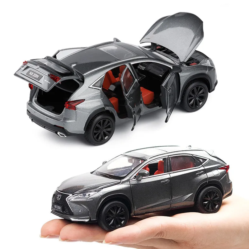 Exquisite gift 1:32 NX200T luxury SUV alloy model,simulation die-cast metal sound and light back force model,free shipping