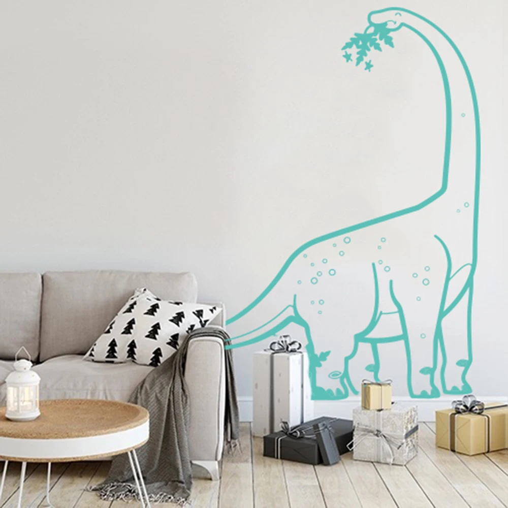 Large Diplodocus Dinosaur  Wall Decal Boy Room Nursery T-Rex Dinosaur Animal Wall Sticker Kids Room Vinyl